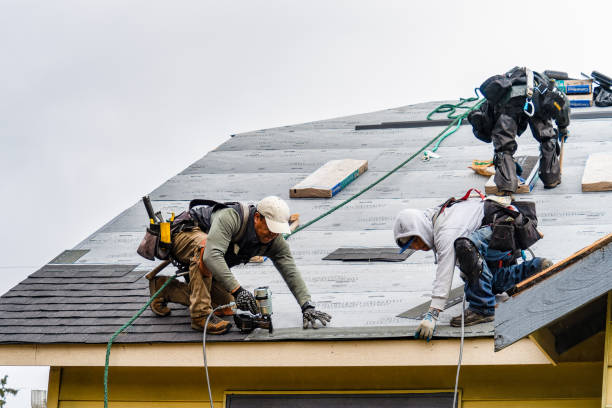 Professional Roofing technician working in Bastian, VA